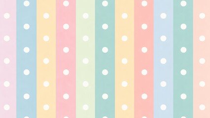 Colorful pastel polka dot pattern desktop wallpaper