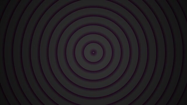 Abstract animated background featuring concentric circular waves radiating outward from the center over a dark deep space radial gradient.