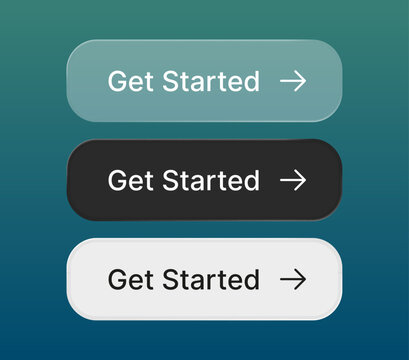 Get started button set for call to action design