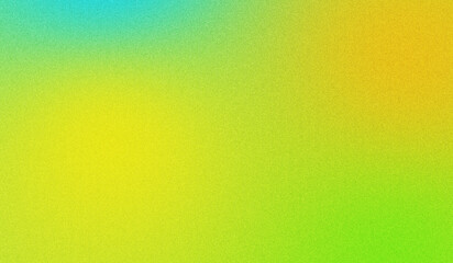 Obraz premium Smooth colorful grainy gradient background with giant green yellow and orange grain noise effect, Noisy texture backdrop for modern summer poster and banner design