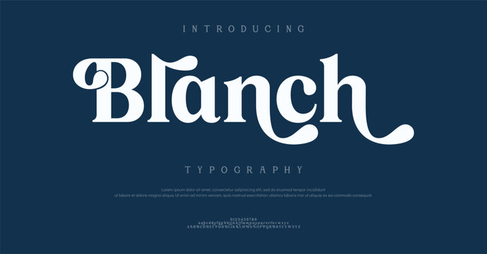 Introducing Blanch Typography Font Design