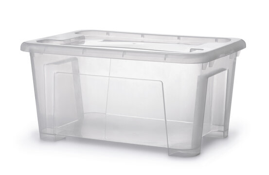Plastic storage container with lid
