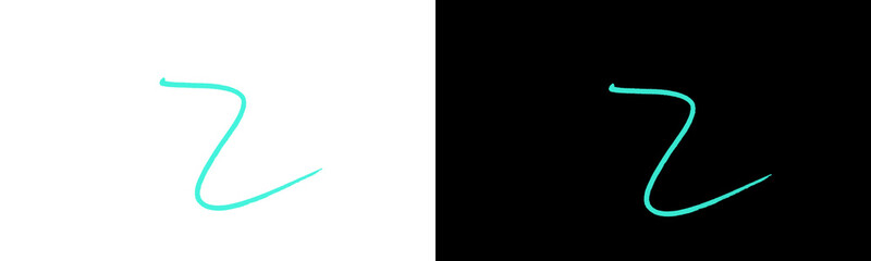 Teal Wavy Comet Fireworks Trail Night Sky Dark Background © Zain