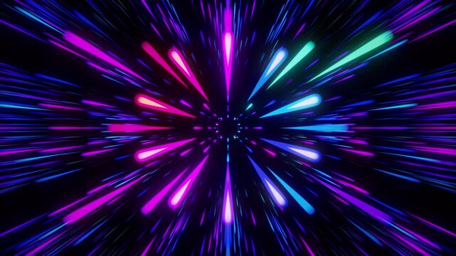 abstract purple background with rays