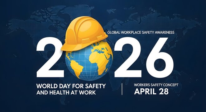 World day for safety and health at work 2026 global workplace safety awareness concept
