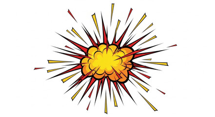 Obraz premium Explosion Blast Fire Effect.