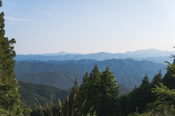 日本:関八州見晴台からの景色【奥武蔵グリーンライン】埼玉県越生町・5月