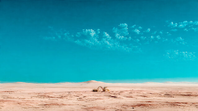 D&eacute;sert de sable plat