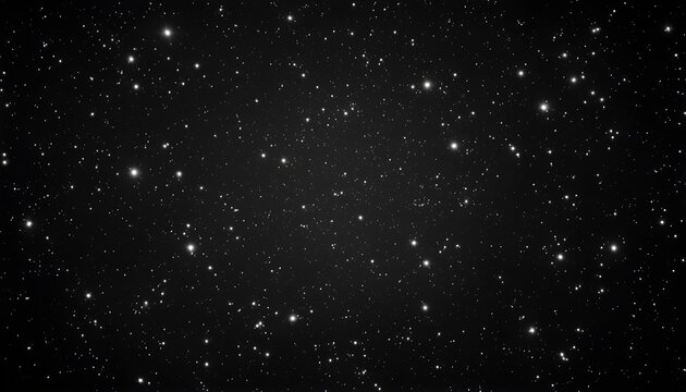 Starry night sky background vector with scattered bright stars cosmic astronomy abstract dark space celestial texture design
