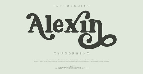 Introducing Alexin a modern and elegant cursive font showcased in a clean typography design presentation for branding purposes © Font