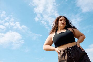 Capturing confidence in a field under a bright sky