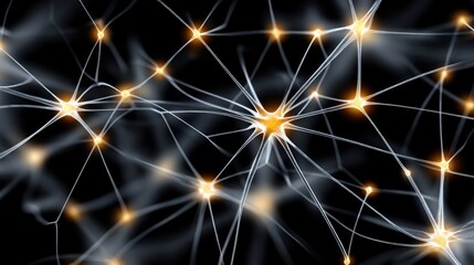 Obraz premium Neural pathways and brain activity visual representation of complex neural networks and their intricate connections illustrating brain function
