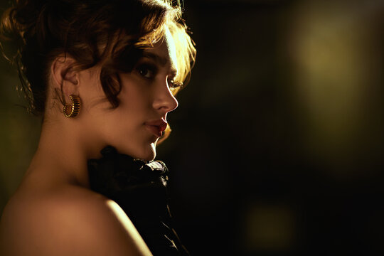 Golden Noir Portrait