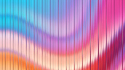 Obraz premium Stunning abstract fractal glass texture featuring ribbed patterns and vibrant light reflections, ideal for backgrounds, digital art, and creative projects.