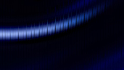 Vibrant abstract fractal glass ribbed texture with dynamic blue light waves, creating a futuristic and sleek digital art background ideal for tech, design, and modern media projects.