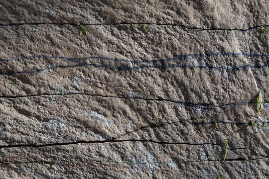 Layered Stone Rock Texture with Natural Cracks