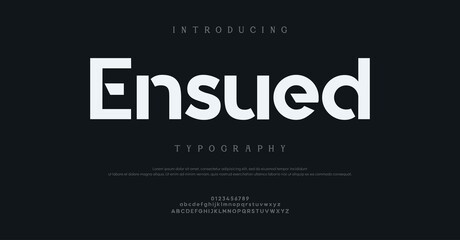 Obraz premium Introducing Endure Typography Font Design