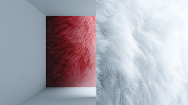split screen banner composition, left side abstract texture, right side clean empty background for copy space