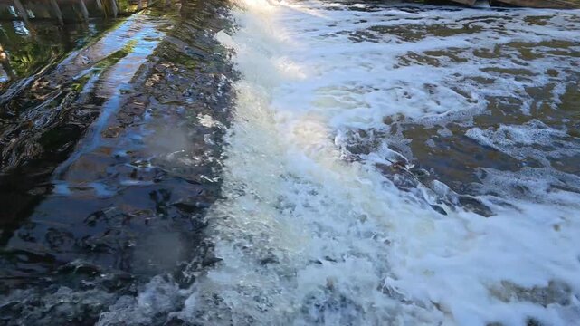 Liquid Silk: 4K Slow Motion of Water Cascading Over the Loxahatchee River Weir in Jupiter