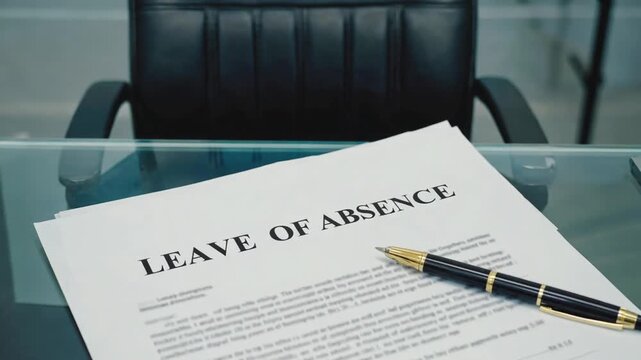 Leave of absence document.
