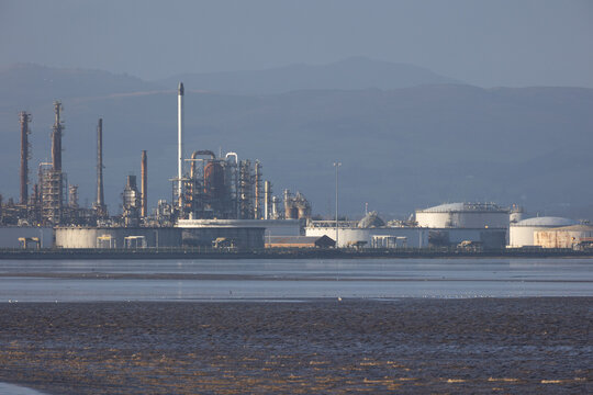 Grangemouth industry complex for Firth of Forth Scotland 