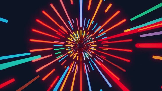 abstract background with colorful lightrays