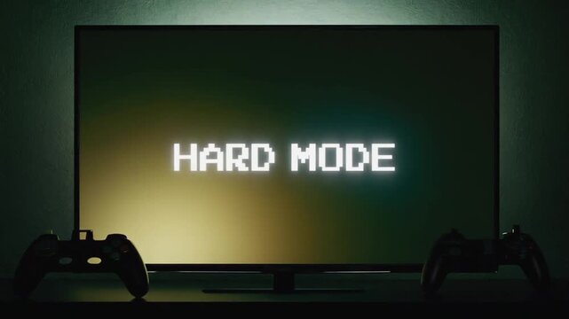Hard mode of a video game.