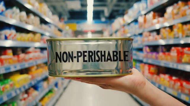 Non-perishable food.
