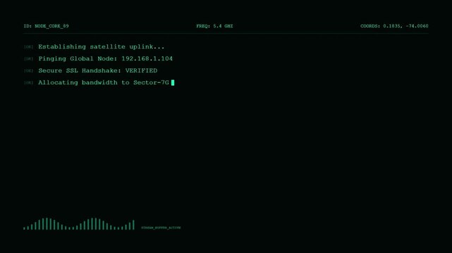 Global Network Node Synchronization | Satellite Uplink Connection | Edge Server Load Balancing.