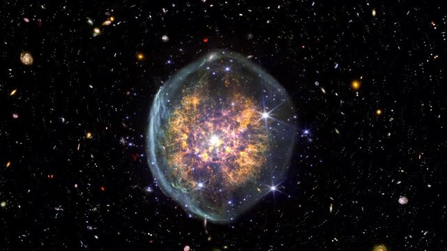 Human Brain Supernova Explosion In The Deep Space Sci Fi Universe