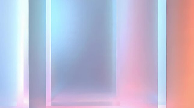 Pastel gradient background loop with vertical stripes dividing soft orange pink