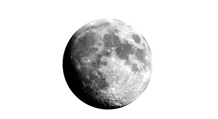 Obraz premium Moon close up showing craters and terminator shading.