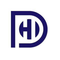 Web line modern color full letter logo design 