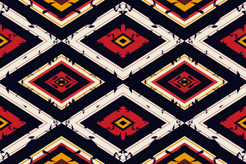 Obraz premium RED EYE FABRIC SEAMLESS PATTERN