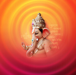 Lord ganpati festival of chaturthi, is one of the best-known and most worshiped god in the Hindu religion lord Ganesha of Indian wedding festival tradition