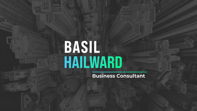 Modern Two Line Name Title