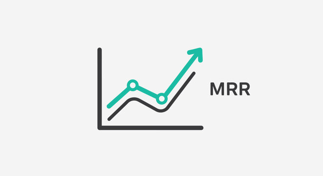 A line graph showing an upward trend.