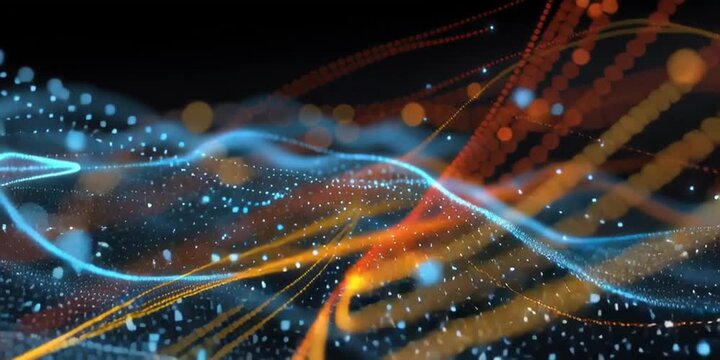 Enterprise data intelligence background with abstract analytics streams representing insight platforms, decision support systems, and scalable business intelligence infrastructure