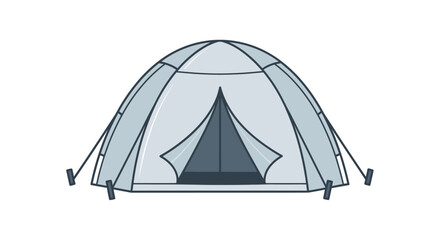 Camping Dome Tent with Open Entrance.