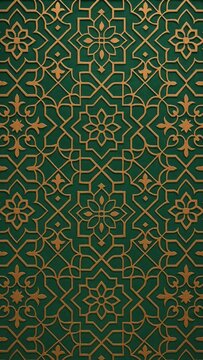 Elegant geometric gold pattern mobile wallpaper