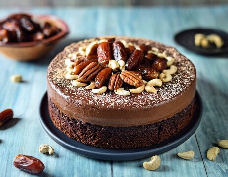 mississippi s mud cake delicious and healthy cake with dates cashews and coconut milk a creamy dessert from america