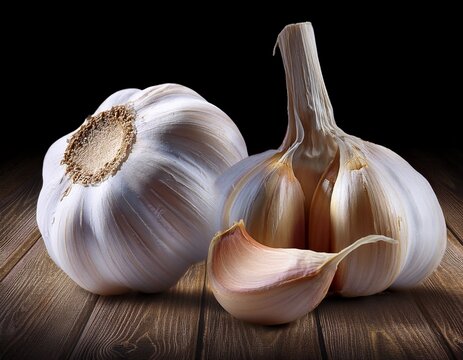 garlic on the table