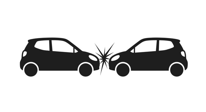 Two Cars Crash Into Each Other.