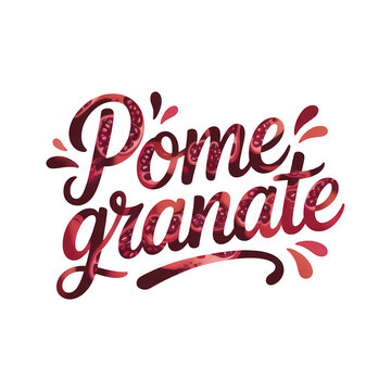 Pome granate logo design isolated on a transparent background