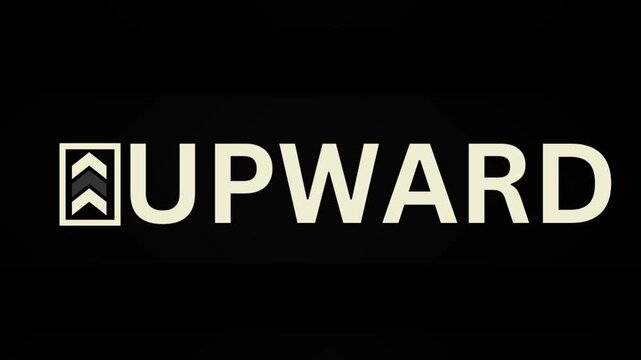 Modern Motion Graphic Upward Indicator for UI and Wayfinding