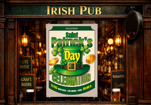 Saint Patricks Day Celebration Poster and Flyer
