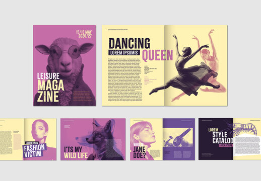 Colorful Bold Aesthetic Style Catalog