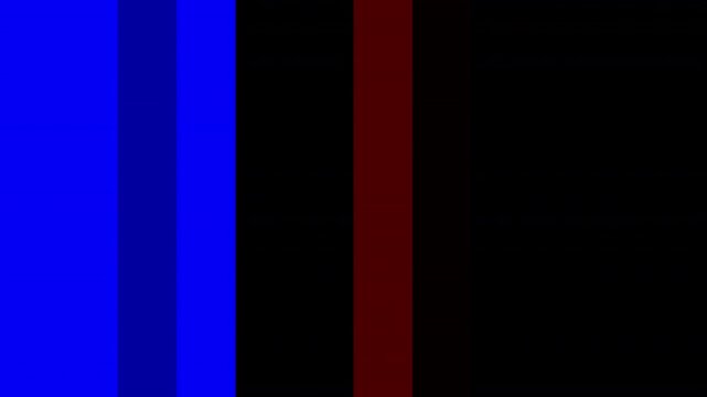 flicker twelve color vertical bar rgb split transition transparent background. motion transition 4k video with alpha channel
