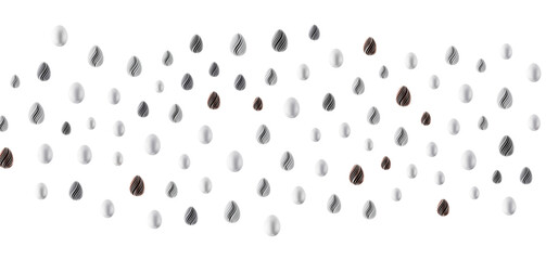 Decorative Easter egg illustration featuring a modern design, perfect for holiday greetings, decorations, and festive de © vegefox.com