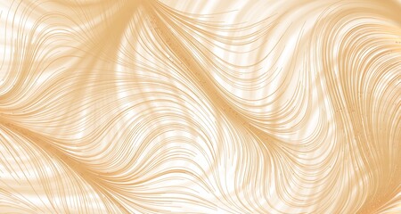 Elegant abstract background of flowing golden lines. Artistic wave pattern design. Perfect for...